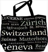 Cover-Bild zu 24644; Grosse Tasche Switzerland schwarz/silber Escudo de Oro
