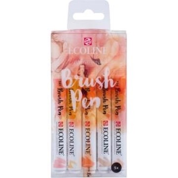 Bild von TALENS Ecoline Brush Pen Set beige-pink 5 Stück
