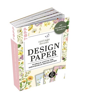Bild von Handlettering Mixed Paper Block A6 Cottage Dreams - Floral
